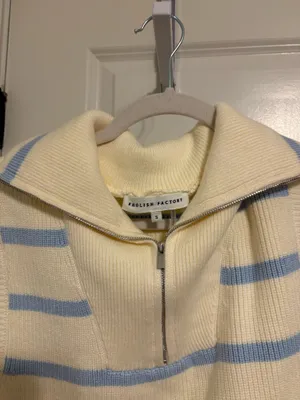 Blue and white sweater thumbnail 2