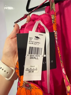 Floral Spaghetti-Strap Sundress in Pink and Orange in San Francisco NWT thumbnail 3