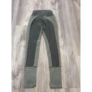 FP Movement Free People High Rise Textured Herringbone Leggings Green Small thumbnail 3