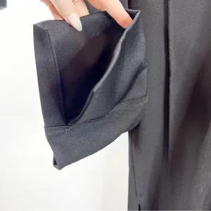 ZARA Paneled Satin‎ Top Women's Size S Black Minimalist Chic thumbnail 6