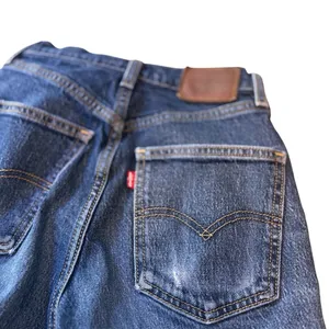 Levi’s Premium 70s High Slim Straight Jeans 23 Big E Dark Wash Button Fly Denim thumbnail 13