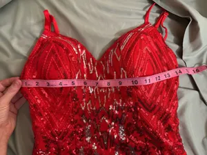 Red sequin Party Mini dress size 0 thumbnail 7