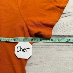Harley-Davidson Shirt Womens Medium Orange Graphic Tee Crew Neck Casual Biker‎ thumbnail 6