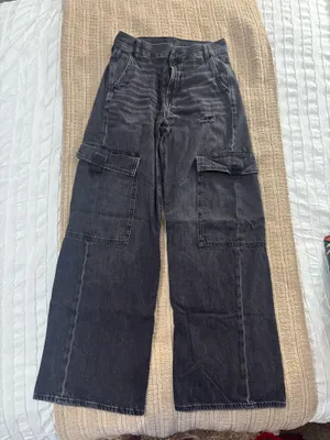 American Eagle Black cargo jeans thumbnail 1