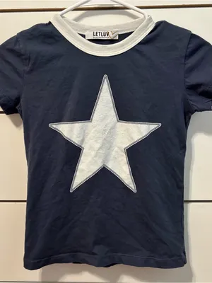 Anthropologie Letluv Star Short-Sleeve Ringer Crew-Neck Tee thumbnail 2