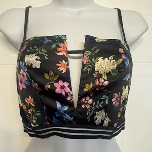 Victoria's Secret‎ Very Sexy Unlined Strapless Floral Bustier Bra Size Small NEW thumbnail 2