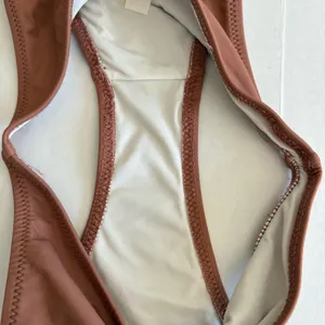 Women's Solid & Striped Brown Bikini Set Size S/XS thumbnail 11