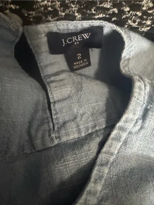 J.Crew Costal Cowgirl Chambray Ruffle-Sleeve Tiered Mini Dress 2 thumbnail 6