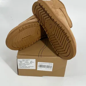 EVELLYHOOTD Mini Snow Boots Chestnut Suede Fur Lined Winter Shoes‎ Size 11 NEW thumbnail 9