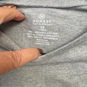 Honest Baby Womens Pajamas Christmas Size XS Red Gray White Organic Cotton thumbnail 4