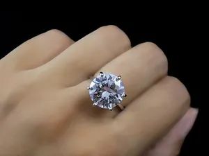 5ct halo 4.5 5 6 7 8 9 10 Diamond Cz Silver 925 Cushion Engagement Proposal Ring thumbnail 3