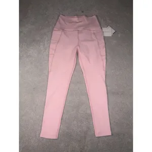 Beyond Yoga Spacedye High Waisted Midi Leggings Fresh Pink Heather Size L NWT thumbnail 2