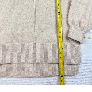 Gypsy Cloud Turtleneck Sweater Womens S‎ Beige Tan Long Sleeve Knit Pullover thumbnail 3
