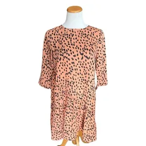 Womens Hayden Los Angeles Andy Asymmetrical Animal Print Swig Dress - Sz S thumbnail 4