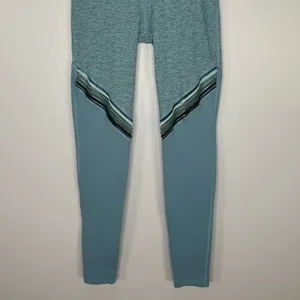 Beyond Yoga High Waist Colorblock Leggings Medium Blue‎ Seamless Stretch Active thumbnail 5