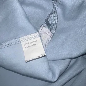 Blue satiny mini dress thumbnail 6