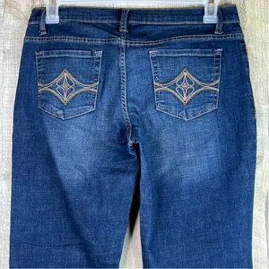 Wrangler Size 8 Medium Straight Leg Medium Blue Denim Wash Jeans w/5 Poc… thumbnail 8