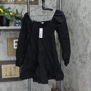 NWT Bb Dakota Womens Daniella Babydoll Casual Dress Black S thumbnail 3