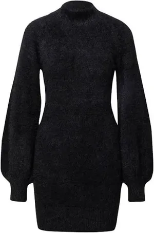 Bardot Black Fuzzy Sweater Dress Size Small thumbnail 2