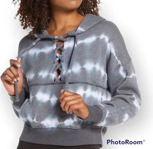 Free People Movement Tie Dye Cropped Hoodie Sweatshirt size medium thumbnail 1
