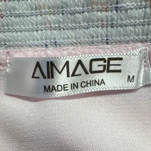 Aimage Pink High Waist Bikini Set‎ Two Piece Swimsuit Cute Swimwear Size M thumbnail 4