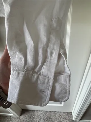 Old Navy White Button-Down Crop Shirt / B29 thumbnail 5