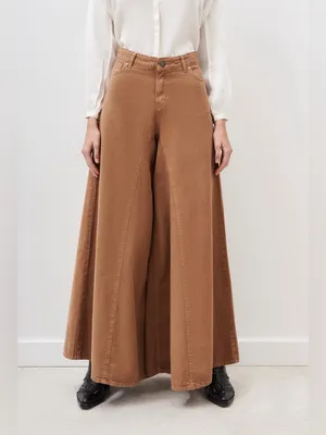 Rapsodia Wide Leg Palazzo Pants Skirt Style Boho Flowy Terracotta Brown 26 thumbnail 12