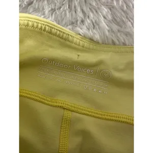 Outdoor Voices yellow biker shorts‎ M Medium thumbnail 2