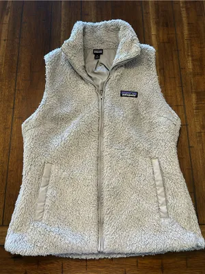 Patagonia Los Gatos Fleece Vest Women’s Medium Gray Full Zip Size M thumbnail 1