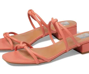 New DV Dolce Vita Knotted Slip On Sandal In Color Tangerine thumbnail 4