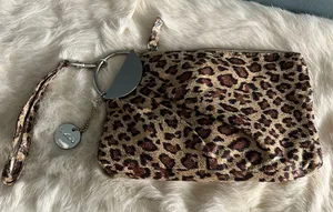 Lulu Animal Print Wristlet Brown thumbnail 1