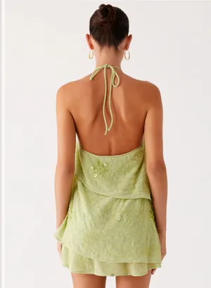 Peppermayo On The Go Beaded Mini Dress - Mint thumbnail 3