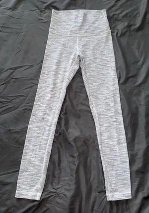 Lululemon Leggings Women‎ Gray Wunder Under Hi Rise Yoga Gym Training Pants Sz 4 thumbnail 1