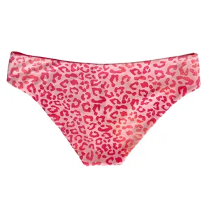 Cupshe Low Rise Cheeky Bikini Bottoms Women M Pink Orange Leopard Barbiecore‎ thumbnail 6