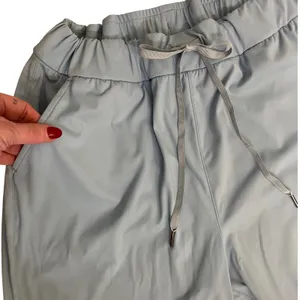 Sage Collective Women's Dusty Blue High Rise Drawstring Activewear Joggers L EUC thumbnail 9