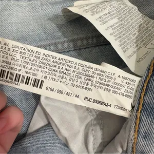 Zara Wide Leg Light Wash Jeans Size 12 thumbnail 5