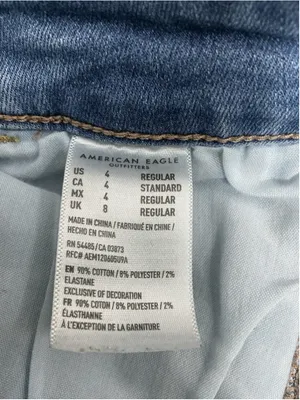 Womans American Eagle Next Level Stretch Blue Jeans Size 4 thumbnail 5