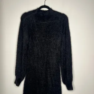 Bardot Black Fuzzy Sweater Dress Size Small thumbnail 4