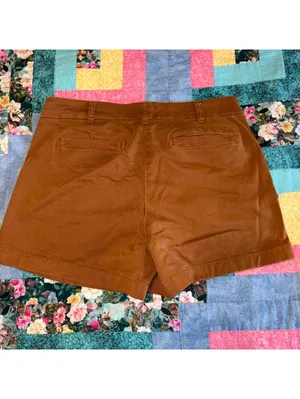J.Crew $70 Woman’s Size 8 W 32 Stretch brown Summer chino shorts thumbnail 3