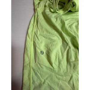 Lululemon Size 6‎ Neon yellow green Athletic Tank Top Built-In Bra Activewear thumbnail 7