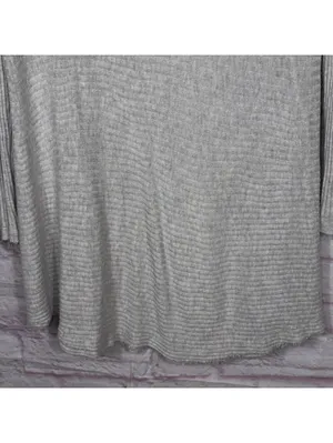 We The Free Medium Gray Ribbed Long Sleeve Top thumbnail 3