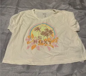 Roxy Off-White Graphic Tee thumbnail 1