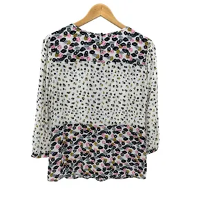 Boden Women's 8 Hopscotch Poppy Floral Pintuck Blouse 3/4 Sleeve Top Boho‎ Chic thumbnail 6