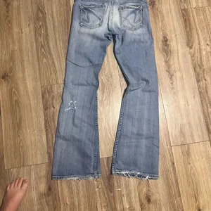BKE Light Blue Distressed Flare Jeans #BB2 thumbnail 2