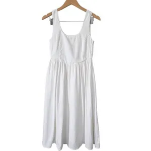 Rolla's Leoni Dress Size XS White‎ Sleeveless Midi NWT thumbnail 3
