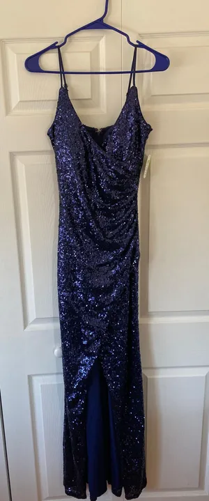 Windsor Blue Sequin Gown thumbnail 1