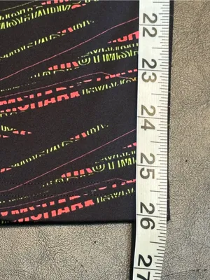 Gymshark Black Leggings with Neon Stripe Logo Pattern size Small thumbnail 7