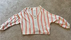 Billabong Multicolor Striped Sweater thumbnail 1