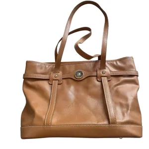 Dooney & Bourke Tan Logo Lock Tote HL640‎ Leather Purse thumbnail 3