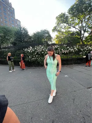 ZARA Printed Tulle Dress Midi thumbnail 2